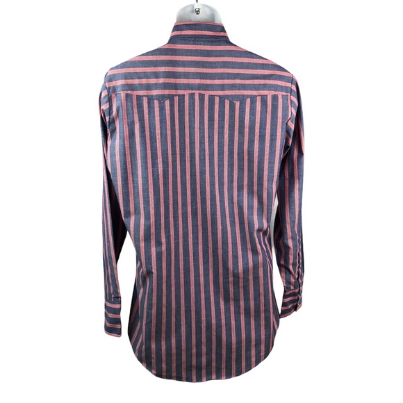 Vintage Levi’s Western Shirt Pearl Snap Stripe M - Picture 3 of 9